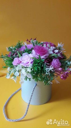 Букет из мыльных цветов