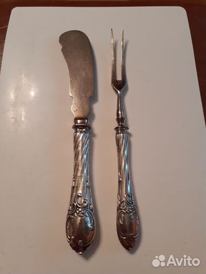 Набор столовый серебро 84 проба