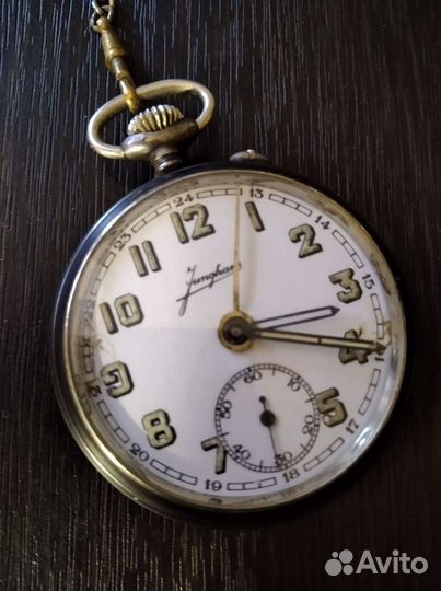 Часы карманные с будильником Junghans