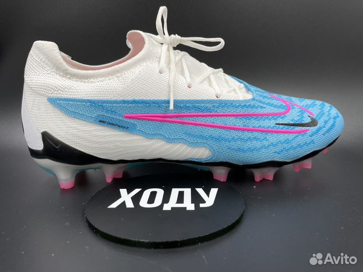 Бутсы Nike Phantom GX DF FG blue no socks