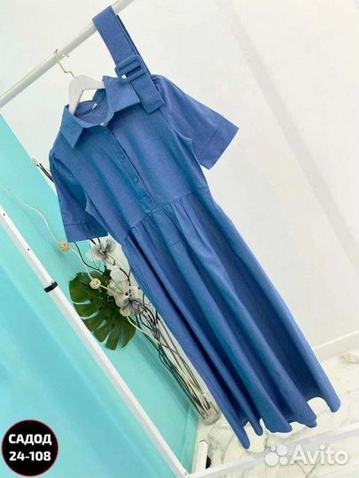 Платье джинс женское с 44/56