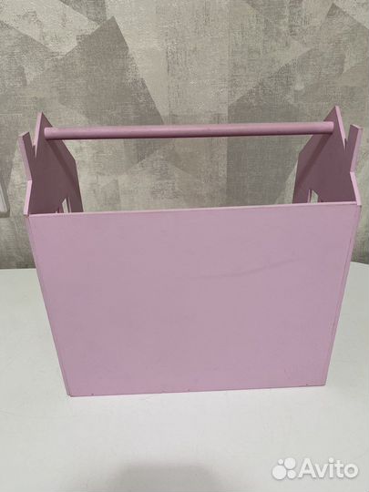 Карандашница деревянная домик