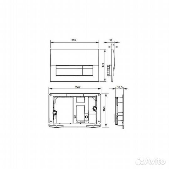 Инсталляция д/подв. унитаза Roca Dama Senso + подв