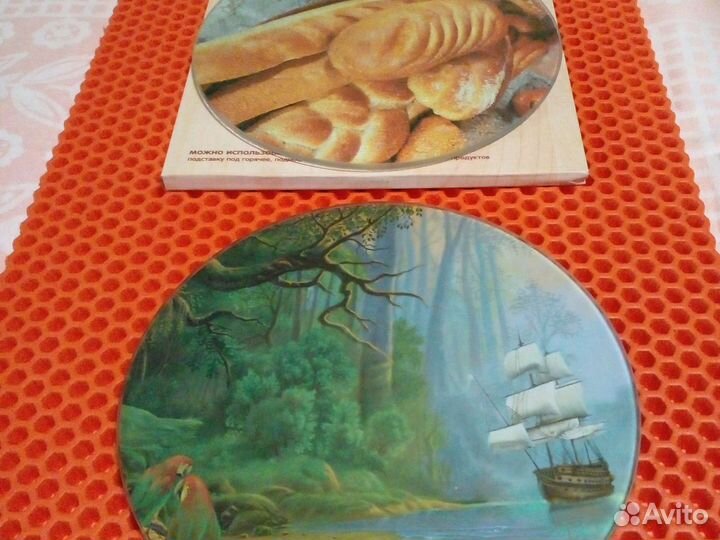 Доски разделочные стекло и миксер механический