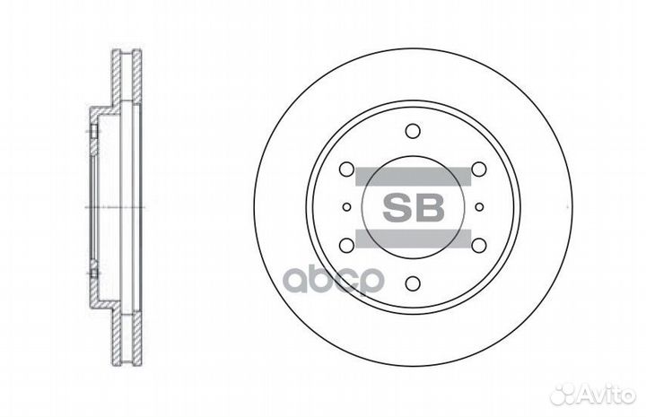 SD4306 диск тормозной передний Mitsubishi Paje