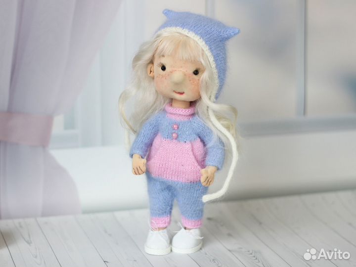 Кукла текстильная ручной работы Блондинка