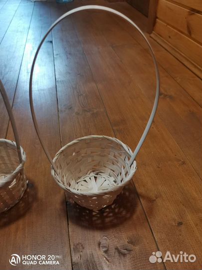 Корзина плетеная с ручкой