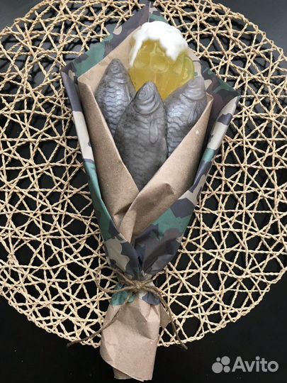 Мужской букет из мыла