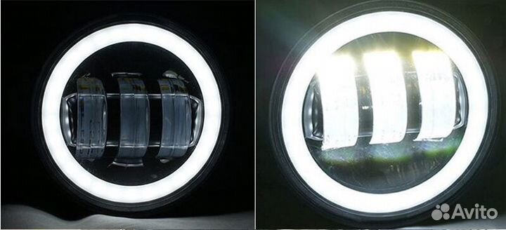 Светодиодные туманки с дхо