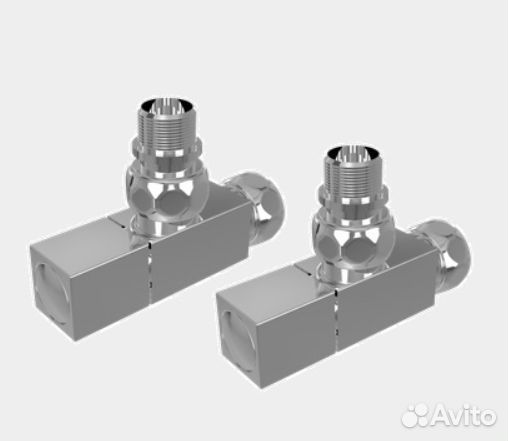 Вентиль запорный угловой квадратный на полотенцесу