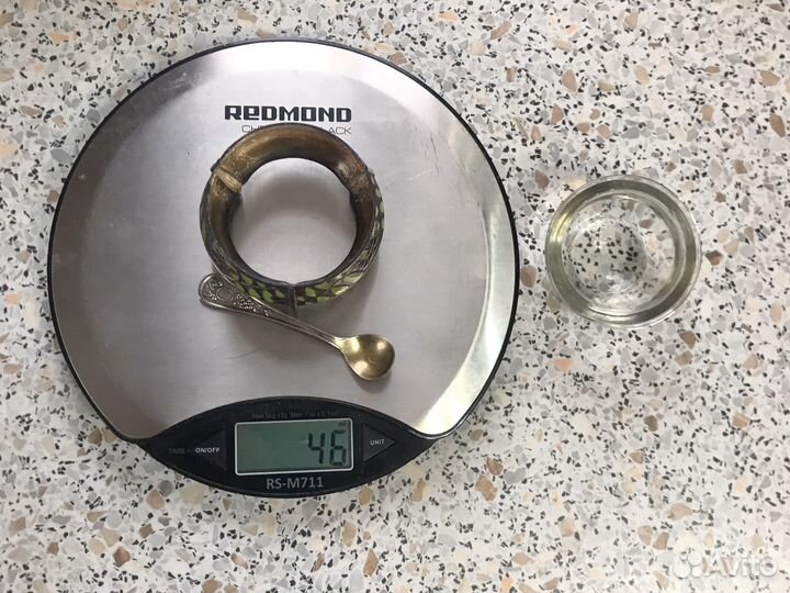 Солонка мельхиор глазурь+ложечка 2юммет