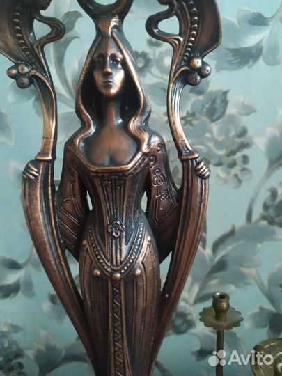 Подсвечник СССР винтаж. Бронза