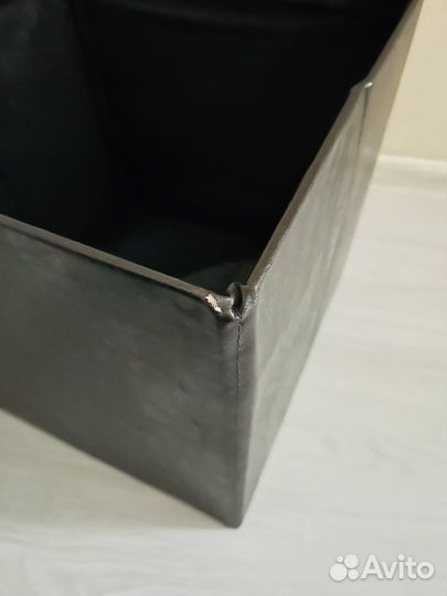 Пуф складной с местом для хранения экокожа