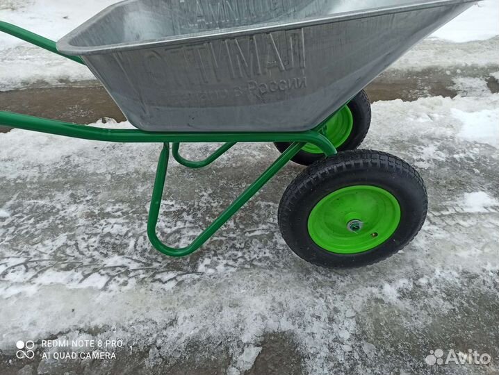 Тачка строительная 1-о колесная, усиленная, 110л