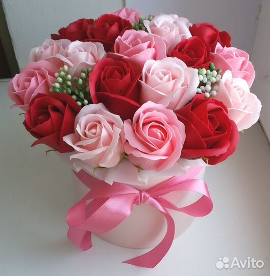 Букет из мыльных роз