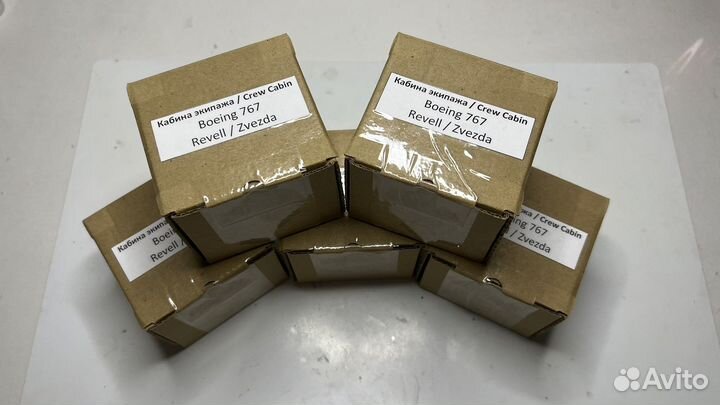 Готовая кабины на сборную модель самолёта B767