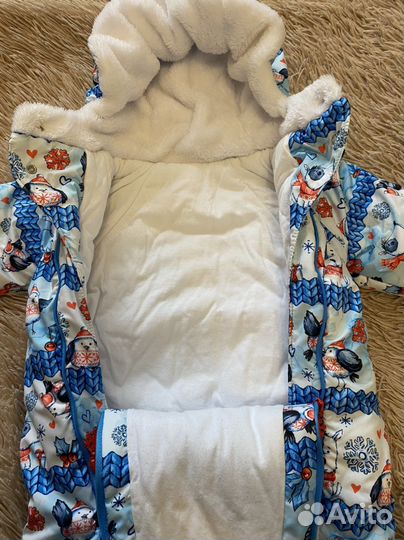 Детский теплый конверт