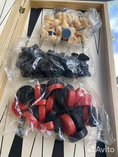 Набор 3в1 шашки, шахматы, нарды