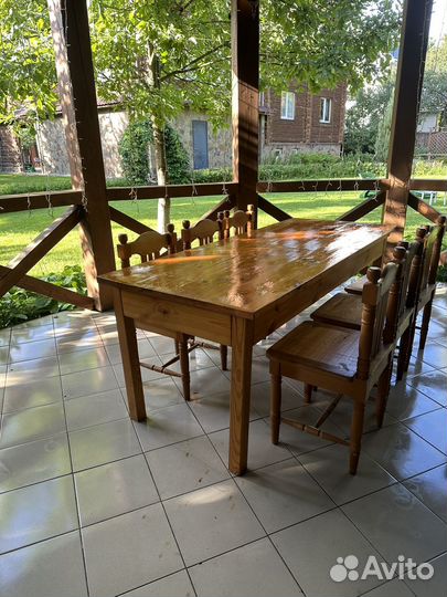 Стол и стулья на дачу