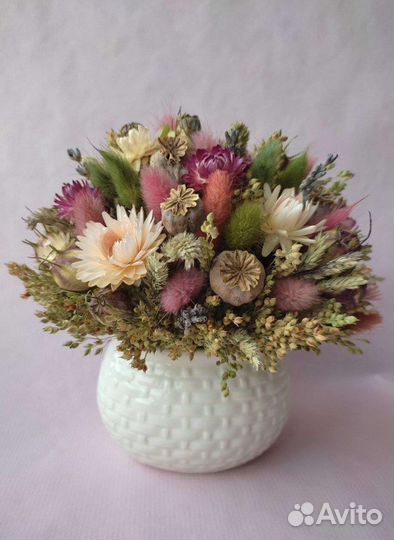 Букеты из сухоцветов