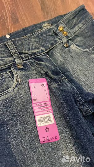 Винтажные джинсы клеш из Европы с бирками