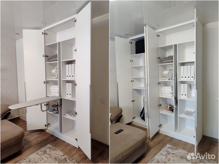 Встраиваемая в шкаф гладильная доска