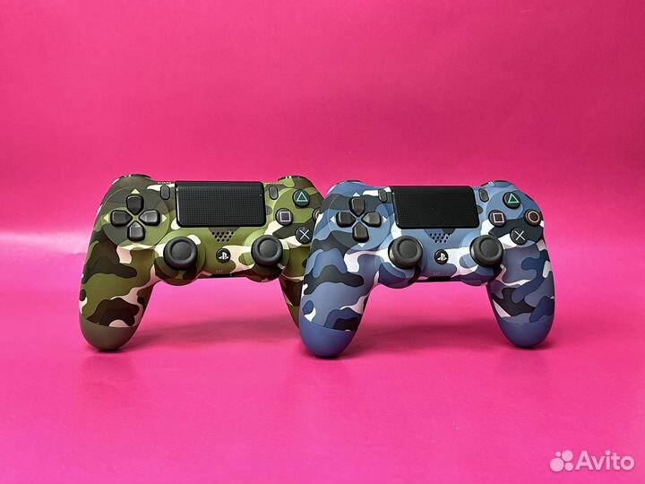 Оригинальные геймпады PS4 камуфляж. Гарантия