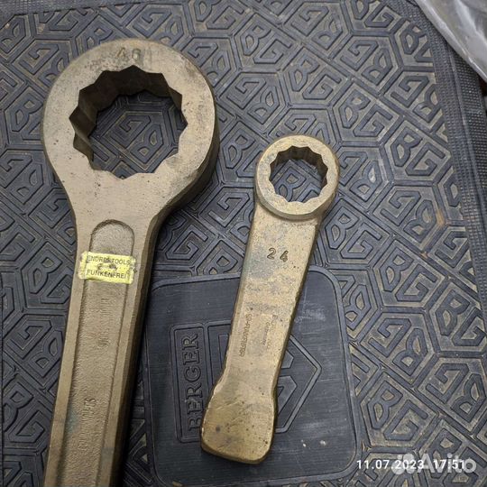 Ключ искробезопасный накидной односторонний