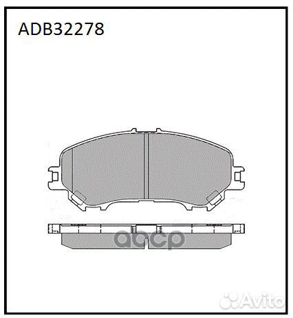 Колодки торм. передние nissan adb32278 allied N