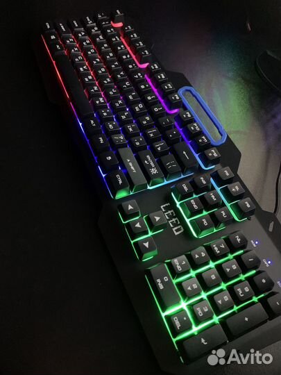 Игровой набор Клавиатура+Мышь+Коврик 3в1 для пк