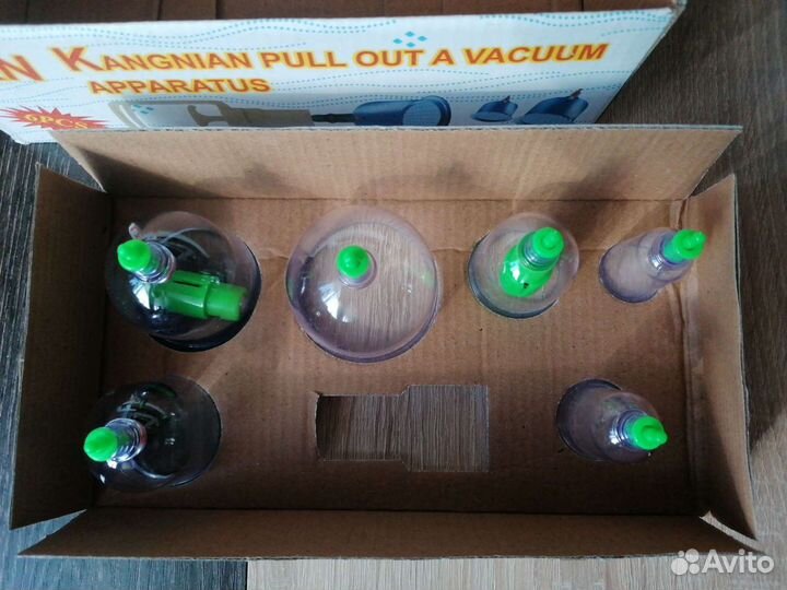 Вакуумные банки для хиджамы 6 штук. Новые