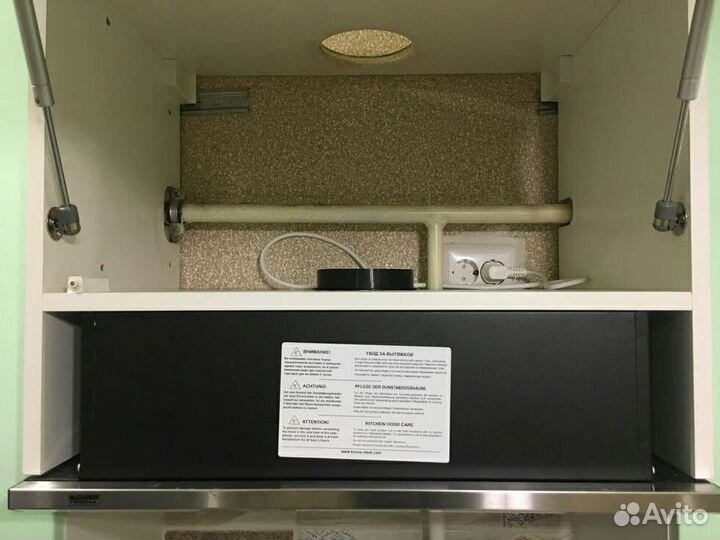 Установка кухонной вытяжки, мойки, плиты