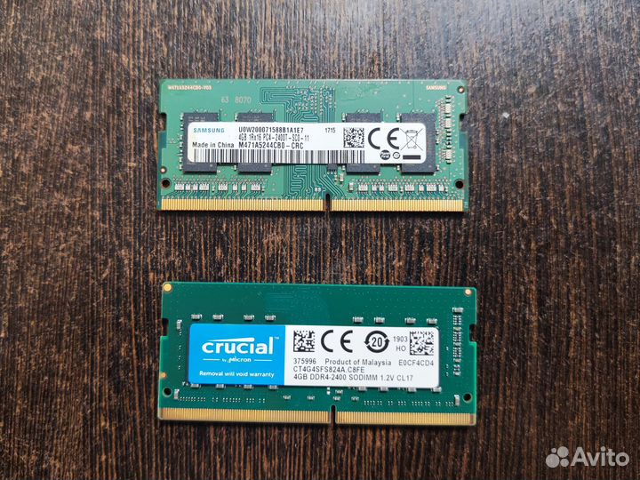 Оперативная память для ноутбука ddr4