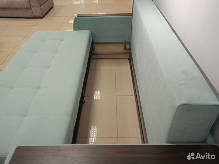 Прямой диван, диван кровать, Мальта 9, минт