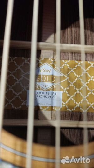 Акустическая гитара cort gold d 8 nat