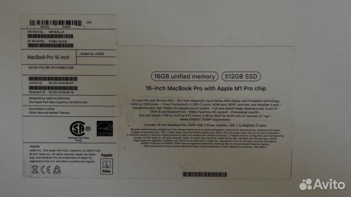 Apple MacBook Pro 16 512GB (2021)