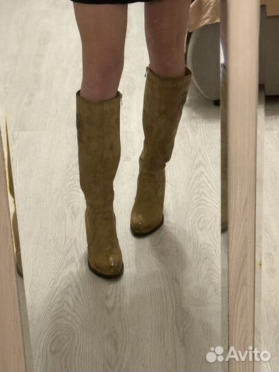 Сапоги женские натуральная кожа 39