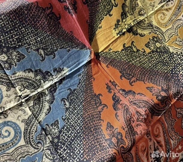 Платок шаль пашмина Etro(Этро) цветные огурцы