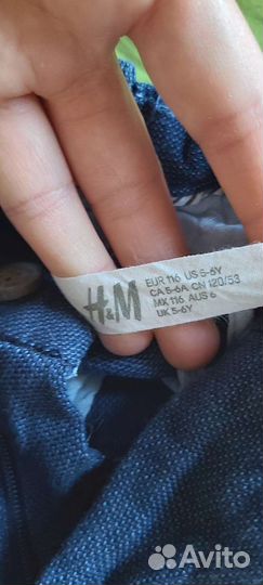 Брюки hm 116, reserved, рубашки