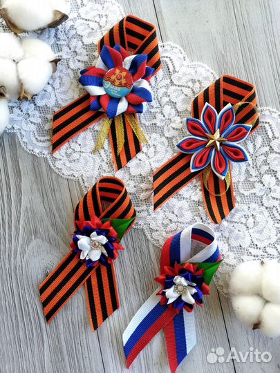 Георгиевская лента брошка и в машину на зеркало