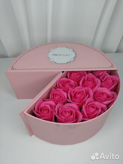 Розы - букет из 15 мыльных роз