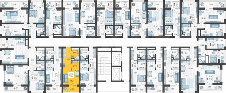 Квартира-студия, 23,1 м², 18/19 эт.