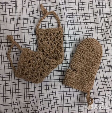 Эко мочалка ручной работы