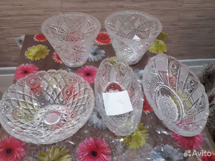 Вазы хрустальные
