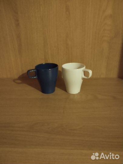 Кружка IKEA икея синяя и белая