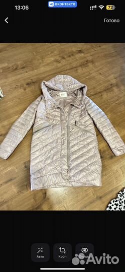 Куртка демисезонная женская 42 44 с капюшоном