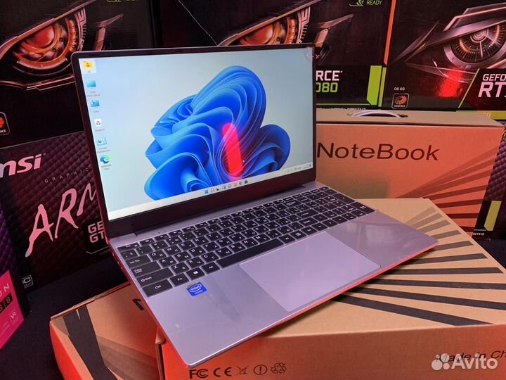 Новый ноутбук Intel 8Gb SSD 256 Gb (Много)