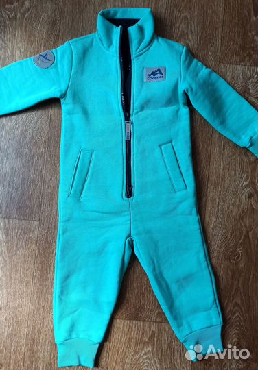 Комбинезон Country детский с начесом мятный