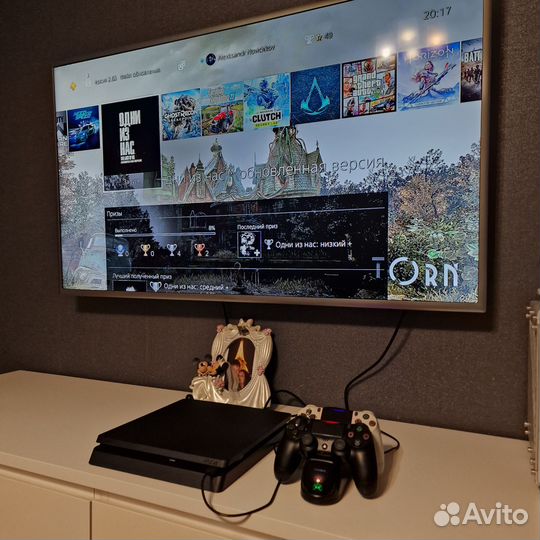 Ps4 slim 1TB / 12 Игр 2 джойстика с док.станцией