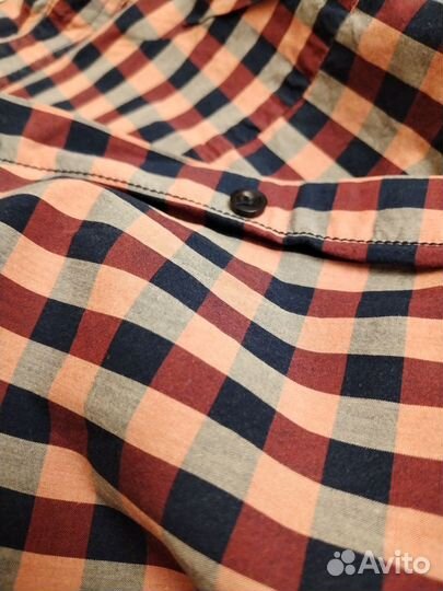 Рубашка в клетку с длинным рукавом